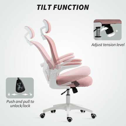 Multi-Adjustable Office Chair, with Lumbar Support, Headrest and Mesh Back - Pin