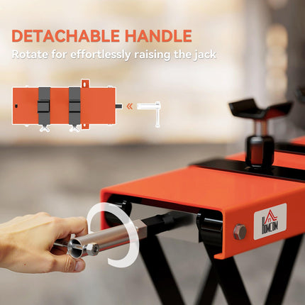 500 kg Motorcycle Scissor Lift Jack, Heavy Duty Steel Adjustable Motorbike Lifti