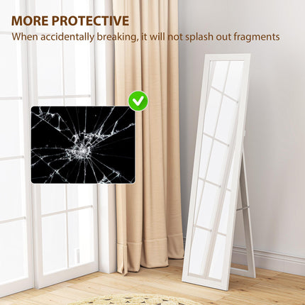 37 x 157 cm Full Length Mirror - White