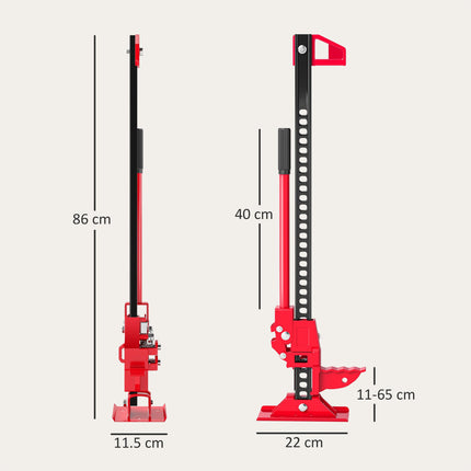 3 Tonne Farm Jack, 33" High Lift Jack for 4x4 Tractors Trucks Agricultural Lifti