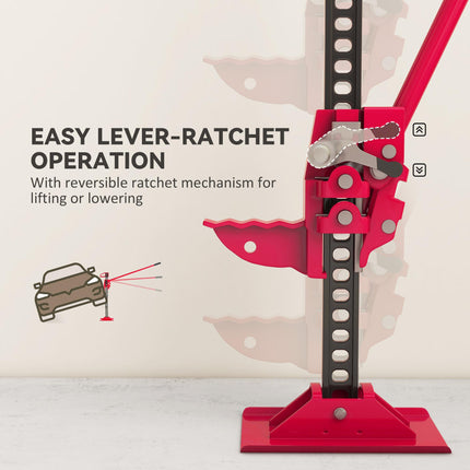 3 Tonne Farm Jack, 33" High Lift Jack for 4x4 Tractors Trucks Agricultural Lifti