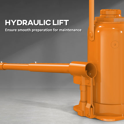 12 Tonne Hydraulic Bottle Jack with 19-37 cm Lifting Range, Heavy Duty Portable