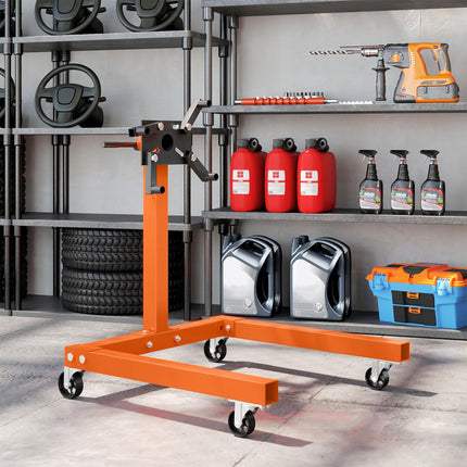 Engine Stand, 570 kg Rotating Engine Stand with 360 Degree Adjustable Head, 4 Mo