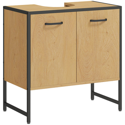 Bathroom Vanity Unit, Under Sink Storage Cabinet with Soft-Close Doors for Basin
