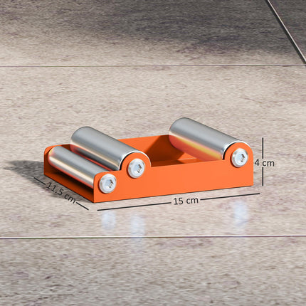 Motorcycle Wheel Cleaning Roller Stand with Steel Frame, Aluminium Rollers, Motorcycle Maintenance Stand for Tyre Cleaning and Chain Lubrication, Fit Tyre Width < 180mm, Bikes < 485lb, Orange