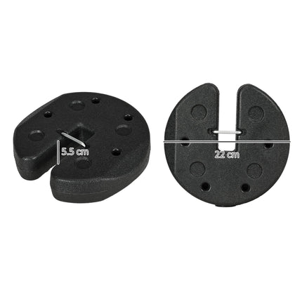 Gazebo Weights Set of 8, 24KG Weights for Gazebo Legs with Reinforce Pins and Ca