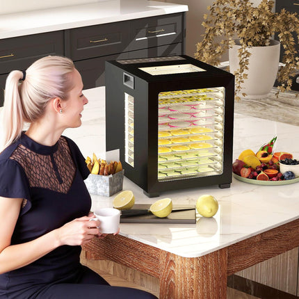 12-Tray 40-70‚ÑÉ Food Dehydrator - Black