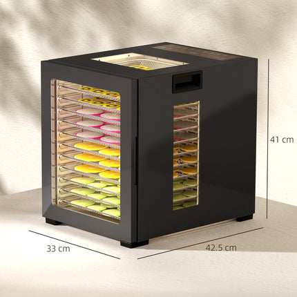 12-Tray 40-70‚ÑÉ Food Dehydrator - Black