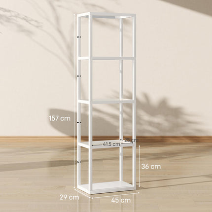 Four-Shelf Floor Lamp - White