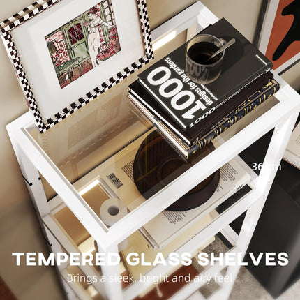 Four-Shelf Floor Lamp - White