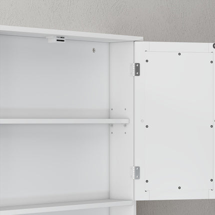 kleankin Bathroom Wall Storage Cabinet - White