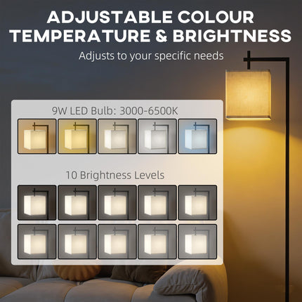 Floor Lamp for Living Room, 66" Modern Tall Standing Lamp with Adjustable Colour