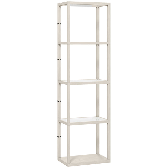 Four-Shelf Floor Lamp - Bleached Oak