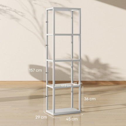 Four-Shelf Floor Lamp - Grey