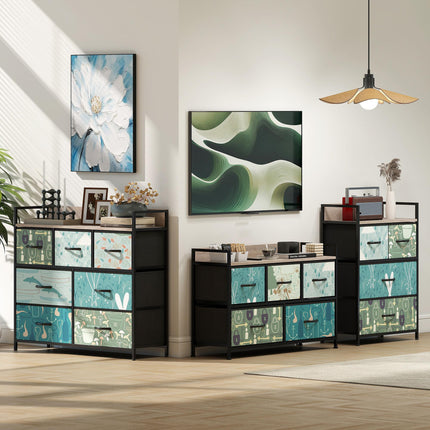 5-Drawer Chest of Drawers - Blue