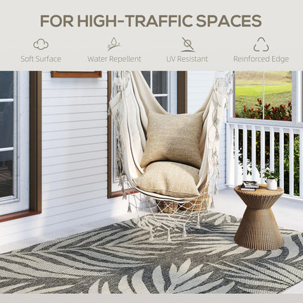 UV Resistant Indoor & Outdoor Area Rug, Easy-Cleaning Machine Washable Rug for P