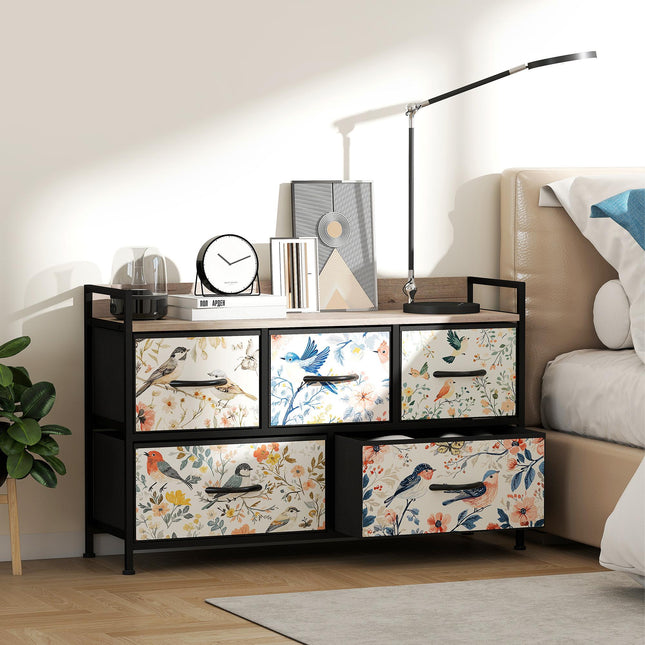 5-Drawer Chest of Drawers - White