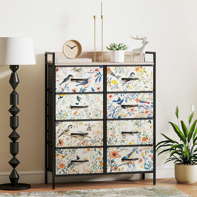 8-Drawer Chest of Drawers - White