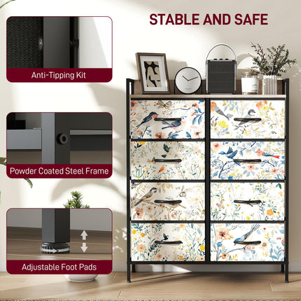 8-Drawer Chest of Drawers - White
