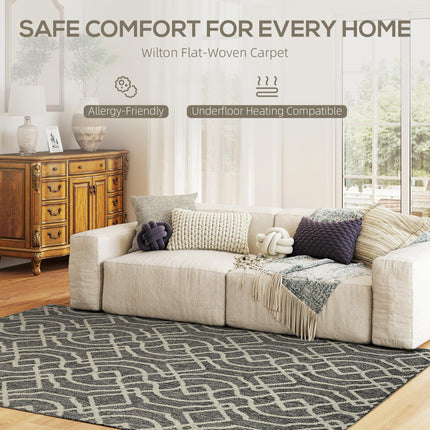 UV Resistant Indoor & Outdoor Area Rug, Easy-Cleaning Machine Washable Rug with