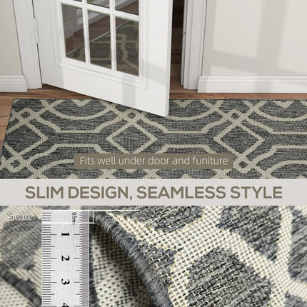 UV Resistant Indoor & Outdoor Area Rug, Easy-Cleaning Machine Washable Rug with