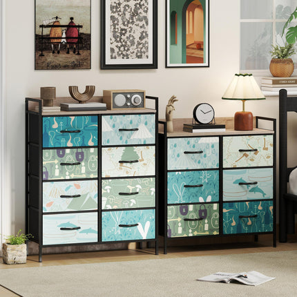 6-Drawer Chest of Drawers - Blue