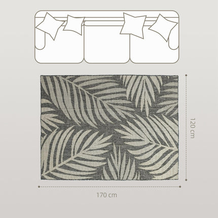 UV Resistant Indoor & Outdoor Area Rug, Easy-Cleaning Machine Washable Rug for P