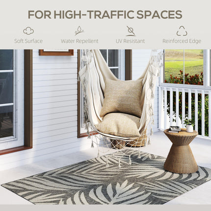 UV Resistant Indoor & Outdoor Area Rug, Easy-Cleaning Machine Washable Rug for P