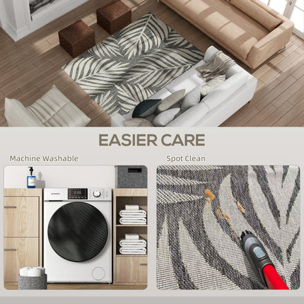 UV Resistant Indoor & Outdoor Area Rug, Easy-Cleaning Machine Washable Rug for P