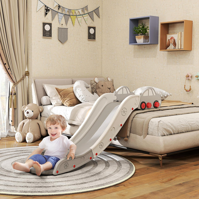 Kids Slide for Bed, Sofa, with Extended Length, Easy to assemble and Store, Grey