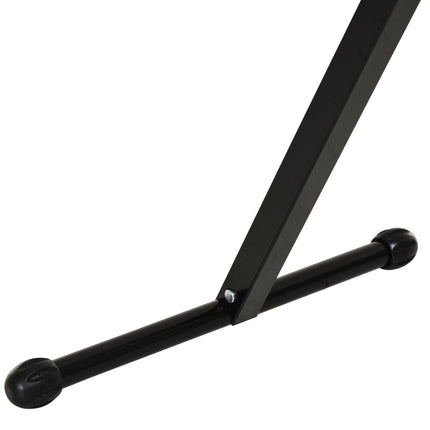 Set of 2 Folding Roller Stand, Material Support Pedestal with Ball Bearing Roller Height Adjustable Portable, Metal Construction, Black