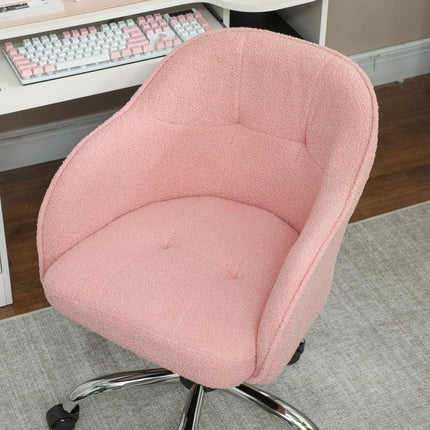 46-56 cm Teddy Fleece Office Chair - Pink