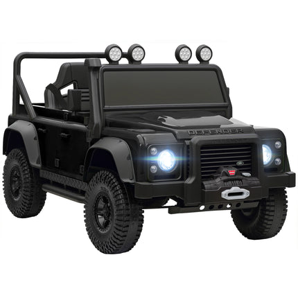 Kids Ride On Car with Remote Control, Music, Horn, 4 Spring Suspension Wheels, LED Lights for 3-5 Years Old, Black