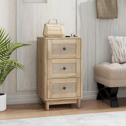 40 cm Drawer Chest of Drawers with 3 Drawer - Oak