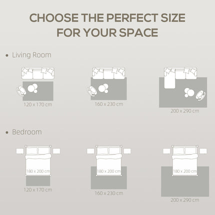 Modern Area Rug, Geometric Pattern Non-Slip Washable Rug, Soft Floor Carpet for