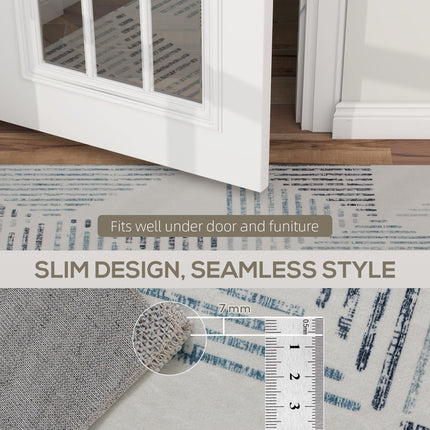 Modern Area Rug, Geometric Pattern Non-Slip Washable Rug, Soft Floor Carpet for