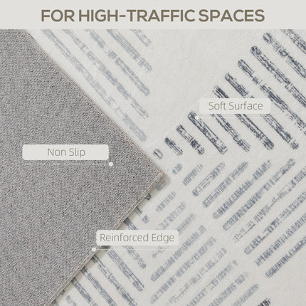 Modern Area Rug, Geometric Pattern Non-Slip Washable Rug, Soft Floor Carpet for