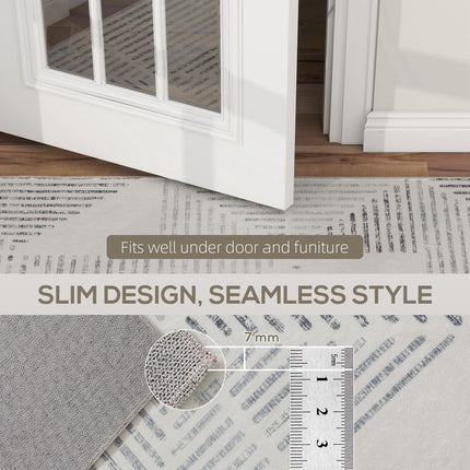 Modern Area Rug, Geometric Pattern Non-Slip Washable Rug, Soft Floor Carpet for