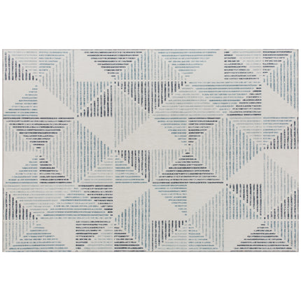 Modern Area Rug, Geometric Pattern Non-Slip Washable Rug, Soft Floor Carpet for