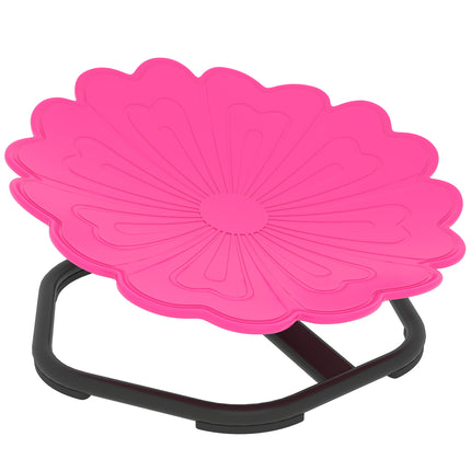 Flower-Shaped Sensory Spinning Chair with Non-Slip Base for Balance/Coordination, Pink