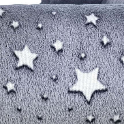 Kids Armchair, Glow in the Dark Chair with Star Design for Bedroom, Playroom, Kids Room, Grey