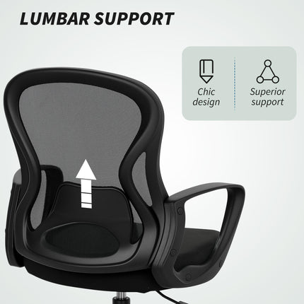 Drafting Chair with Adjustable Footrest, Ergonomic Mesh Office Chair with Lumbar