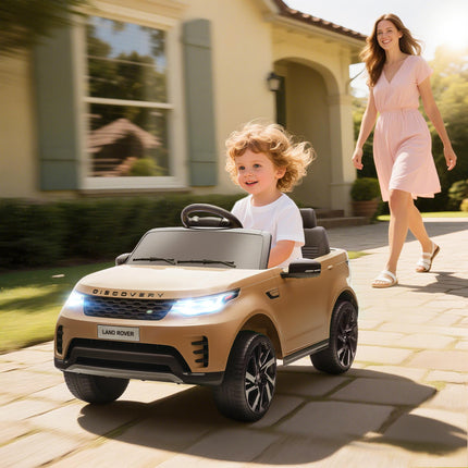 Land Rover Discovery Licensed 12V Kids Electric Car with Remote, 4 Wheel Suspens