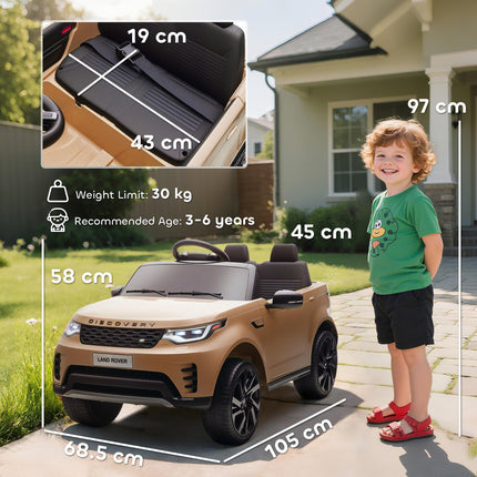 Land Rover Discovery Licensed 12V Kids Electric Car with Remote, 4 Wheel Suspens