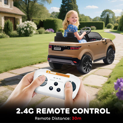 Land Rover Discovery Licensed 12V Kids Electric Car with Remote, 4 Wheel Suspens