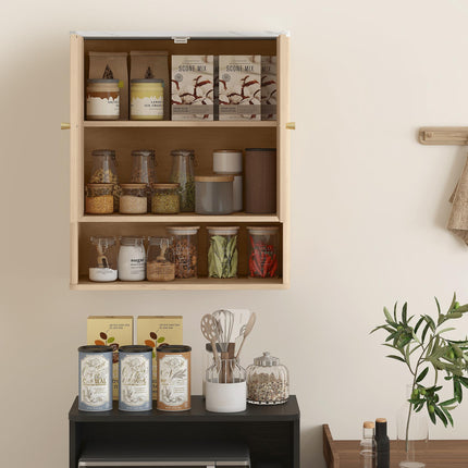 Bathroom Wall Cabinet with Adjustable Shelf - Oak