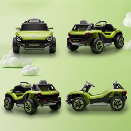 Volkswagen Licensed Kids Electric Car with Remote Control for Ages 3-6 Years, Green