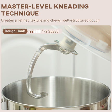 1300W Kitchen Stand Mixer, with Accessories - Beige