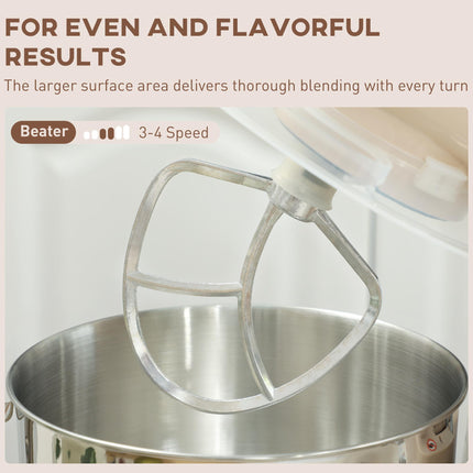 1300W Kitchen Stand Mixer, with Accessories - Beige