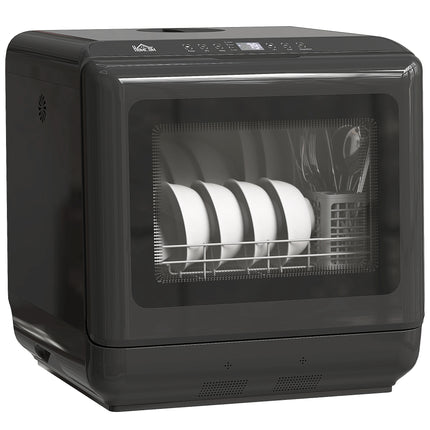 6L Five-Mode Tabletop Dishwasher - Black